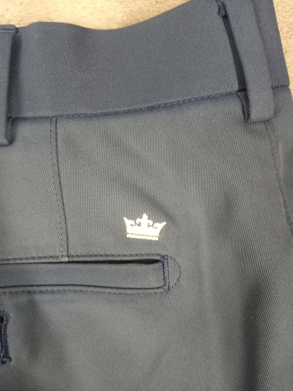 Peter Millar Men's Navy Dress Golf Shorts with Crown Logo Size 35 - Picture 6 of 15